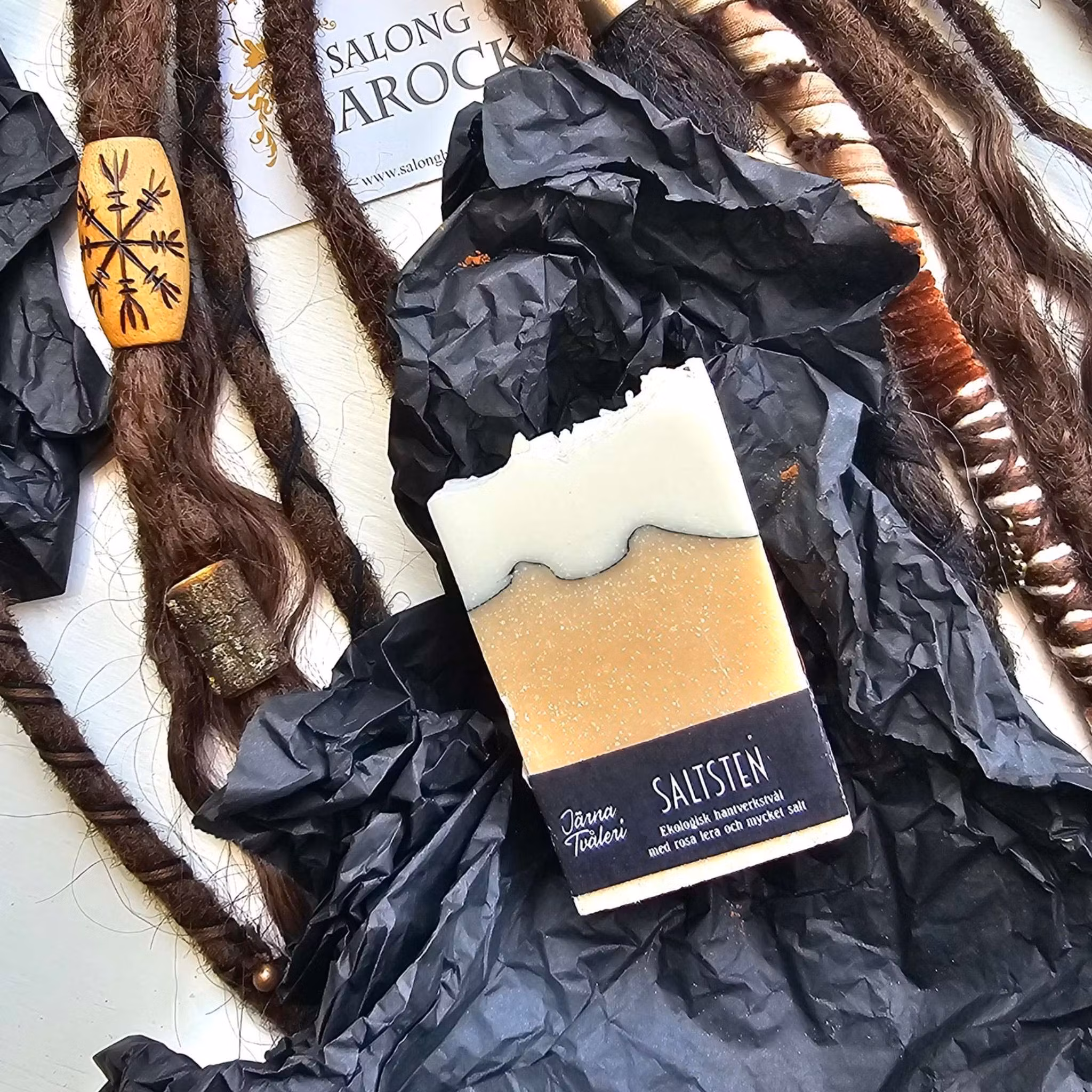 Saltsten Ekologisk Schampotvål för Dreads
