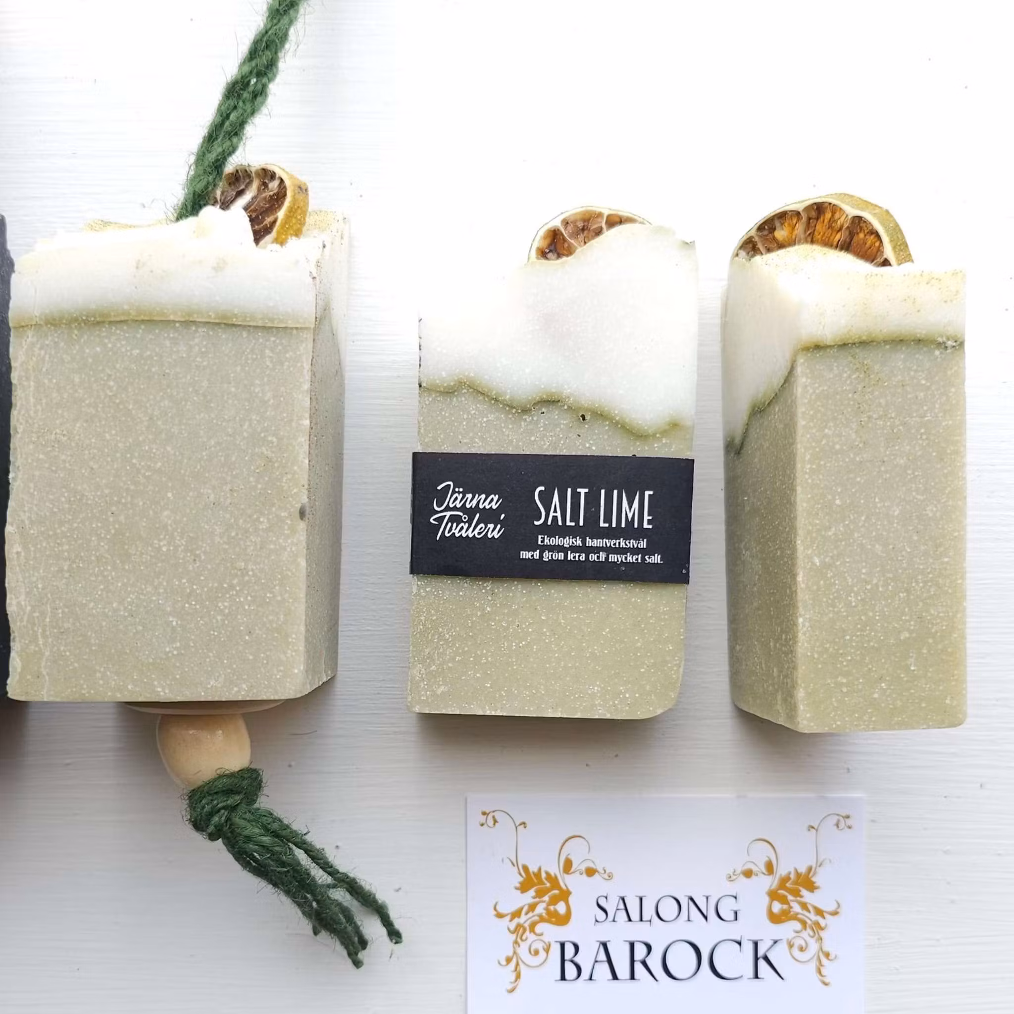 Salt Lime (Snöre) 250g Ekologisk Schampotvål för Dreads