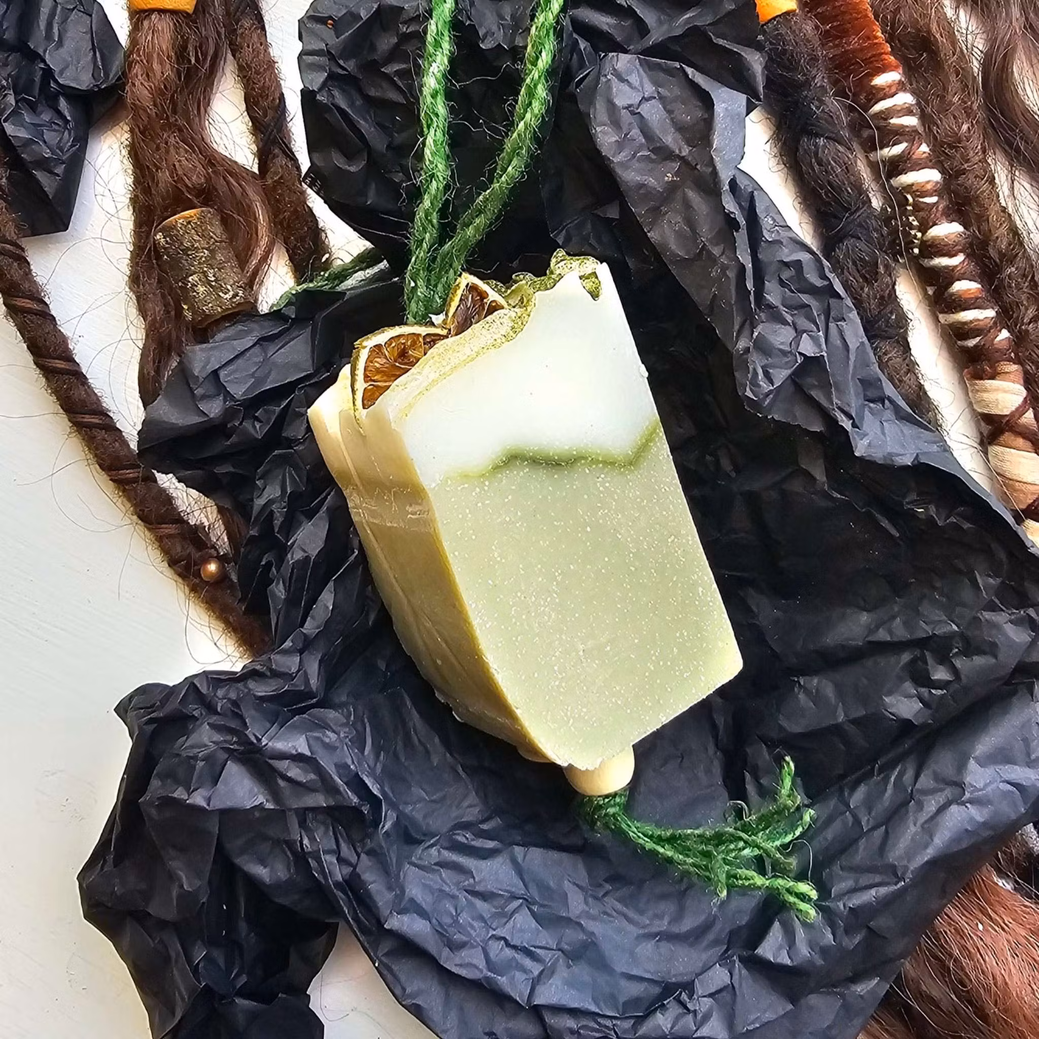 Salt Lime (Snöre) 250g Ekologisk Schampotvål för Dreads