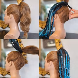 "Rosa BonBon" Dread Ponytail Extensions