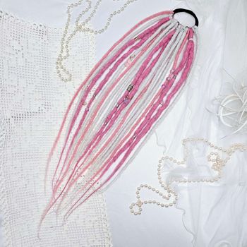 "Rosa BonBon" Dread Ponytail Extensions