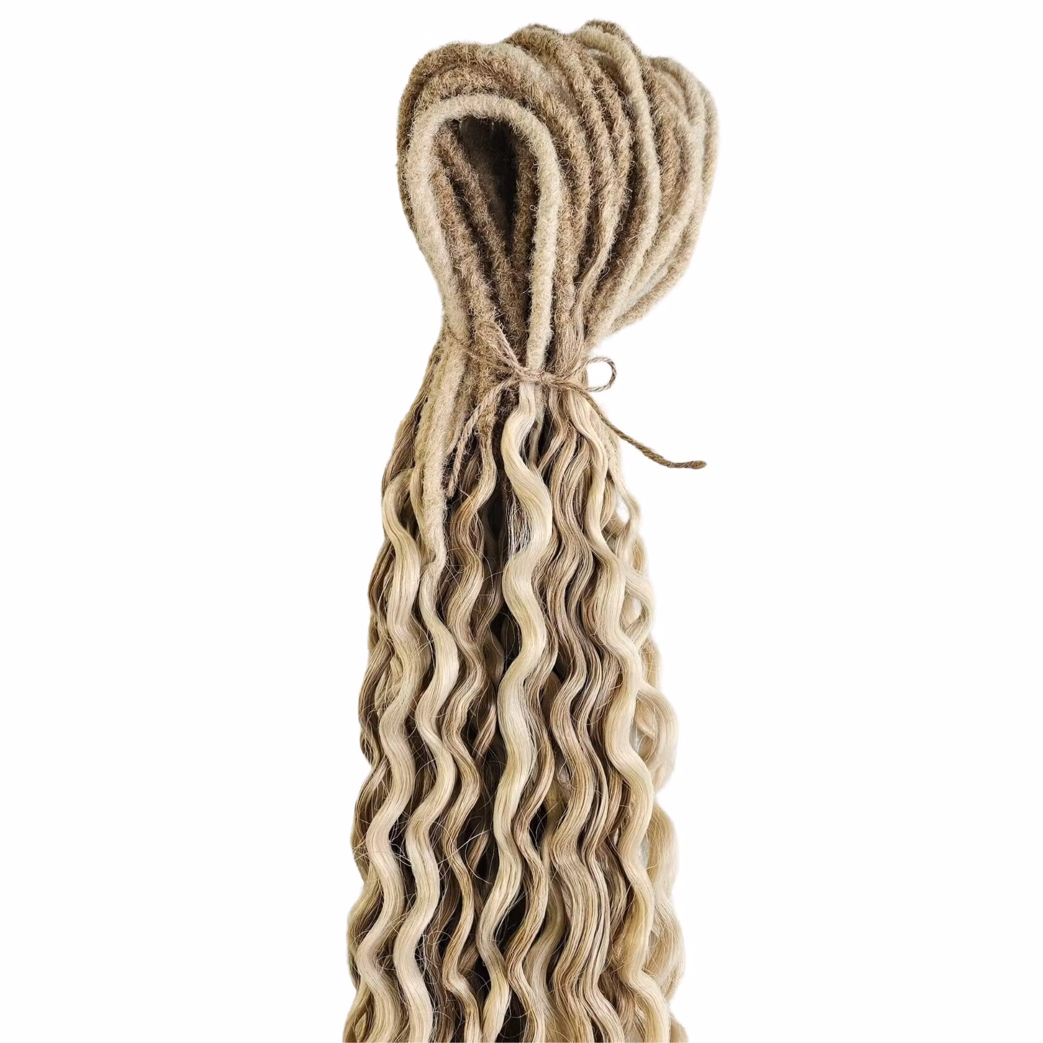 Blond Mix DE Lockiga Syntetdreads 60-65cm (25st)
