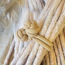 Blond "Knutar" Hårband Dreadtie