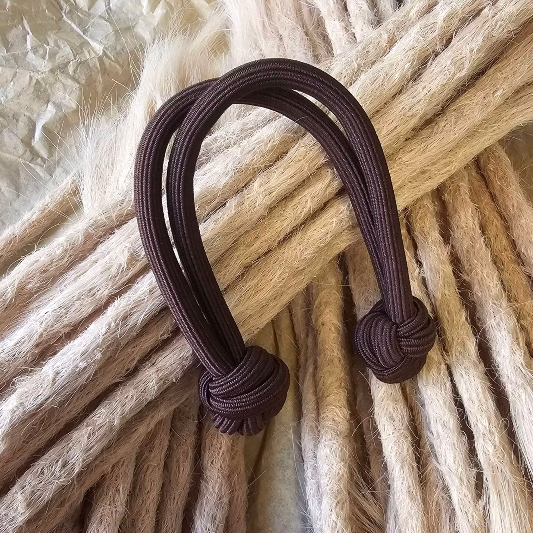 Brun "Knutar" Hårband Dreadtie