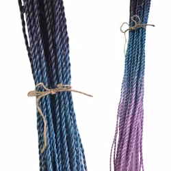 Lila/Blå Mix Tvinnade Slingor 65cm (30st)