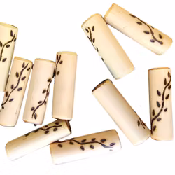 "Vinranka" - Lång Ljus Bambu (7-8 mm hål) Medium