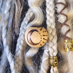 "Månljus" - Rund Ljus Trä (9mm hål) L/XL