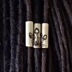 "Trio Svampar" - Lång Ljus Bambu (7 mm hål) Medium