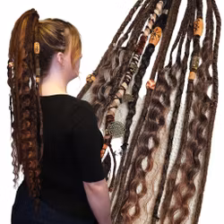"Nordlys Boho" Dreads Ponytail Extensions