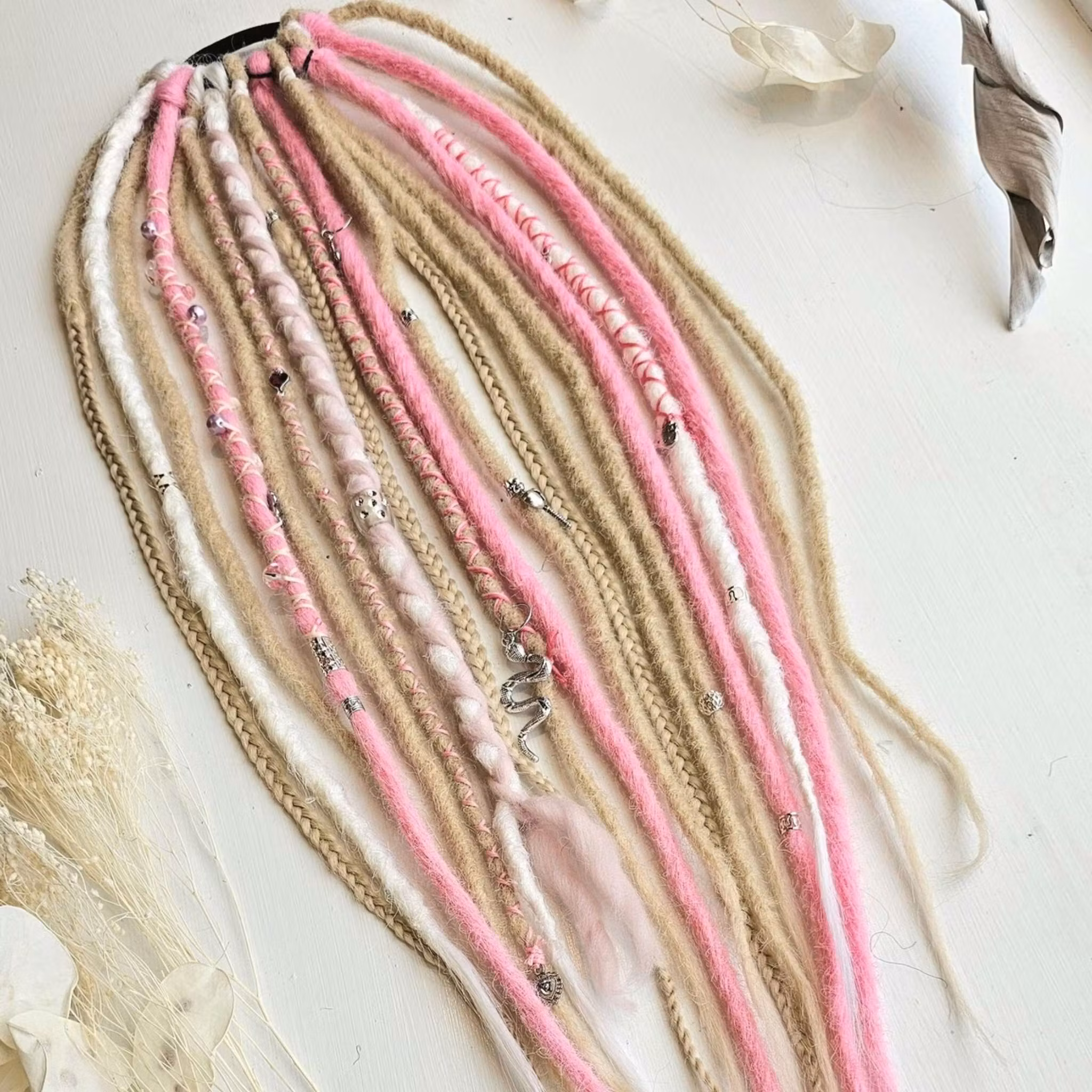 "Rosa Himmel" Dreads Ponytail Extensions