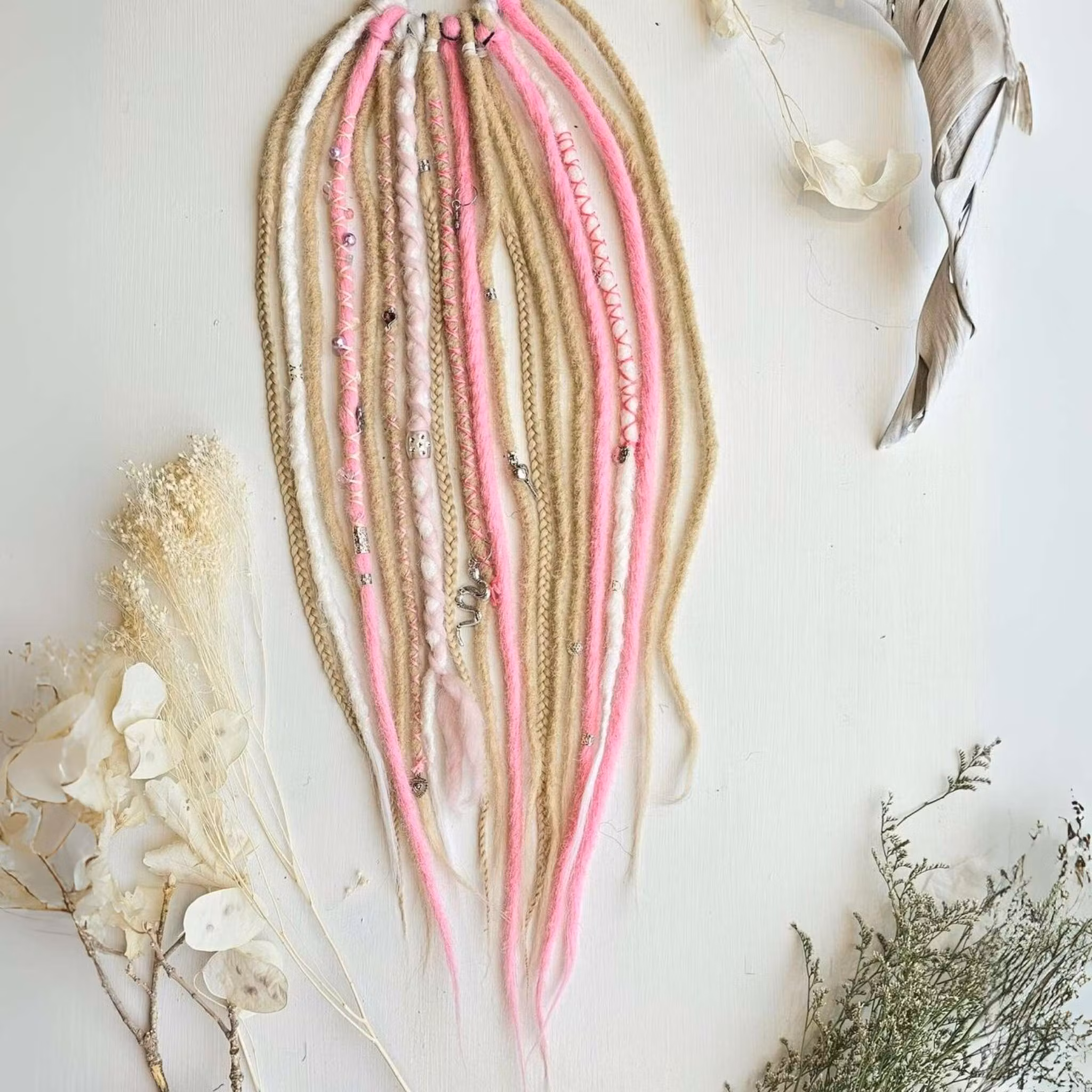 "Rosa Himmel" Dreads Ponytail Extensions