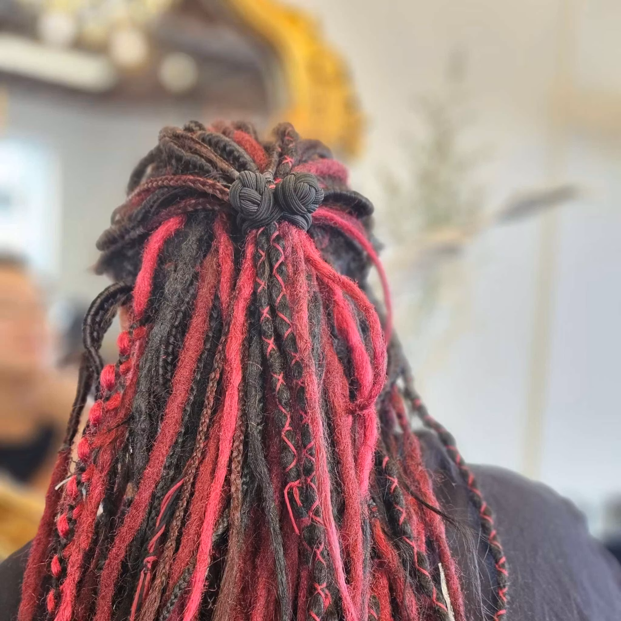 Blå "Knutar" Hårband Dreadtie