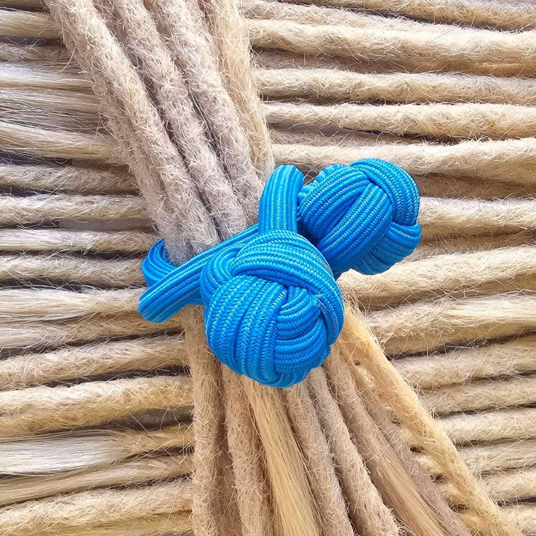 Blå "Knutar" Hårband Dreadtie