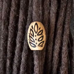 "Nejd" - Stor Ljus Träpärla (9 mm hål) L/XL