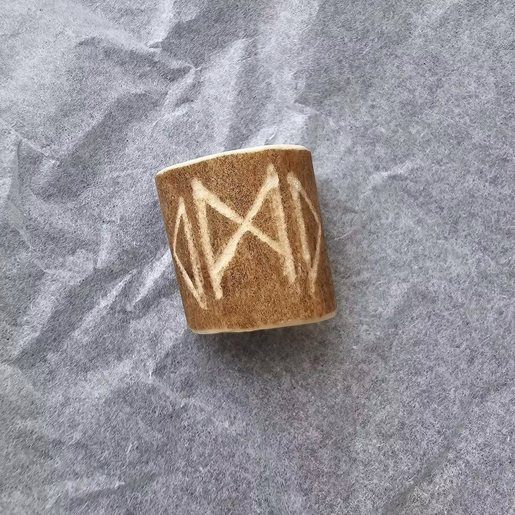 "Dagaz" Hjorthorn (Rådjur & Ren) Dreadspärla