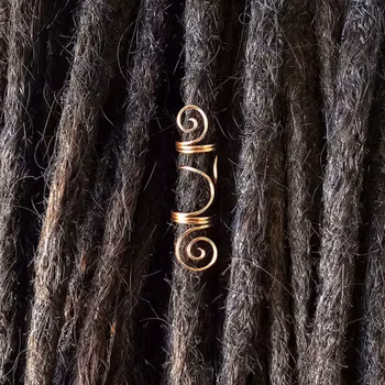 Spiral - Asymetrisk Dreadsmycke (Koppar 0,85 cm)