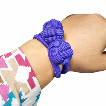 Lila "Knutar" Hårband Dreadtie