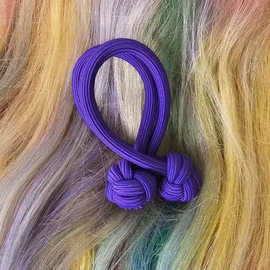 Lila "Knutar" Hårband Dreadtie