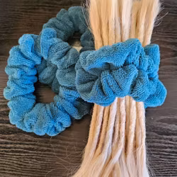 "Petrol Bambufrotté" XL Towel Scrunchie