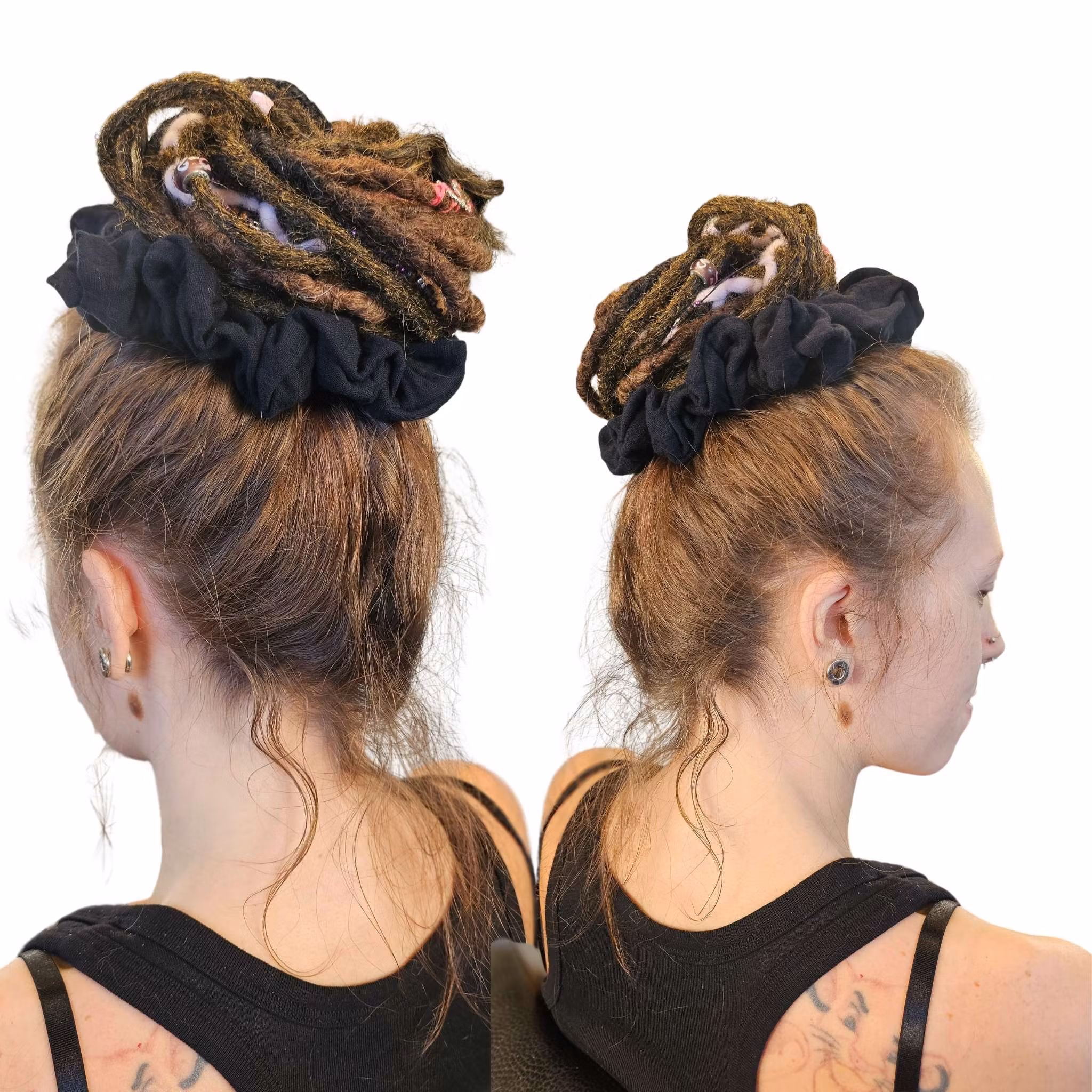 "Svart Natt" XL Scrunchie Dreadsnodd
