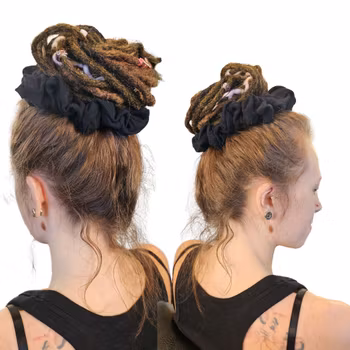 "Svart Natt" XL Scrunchie Dreadsnodd