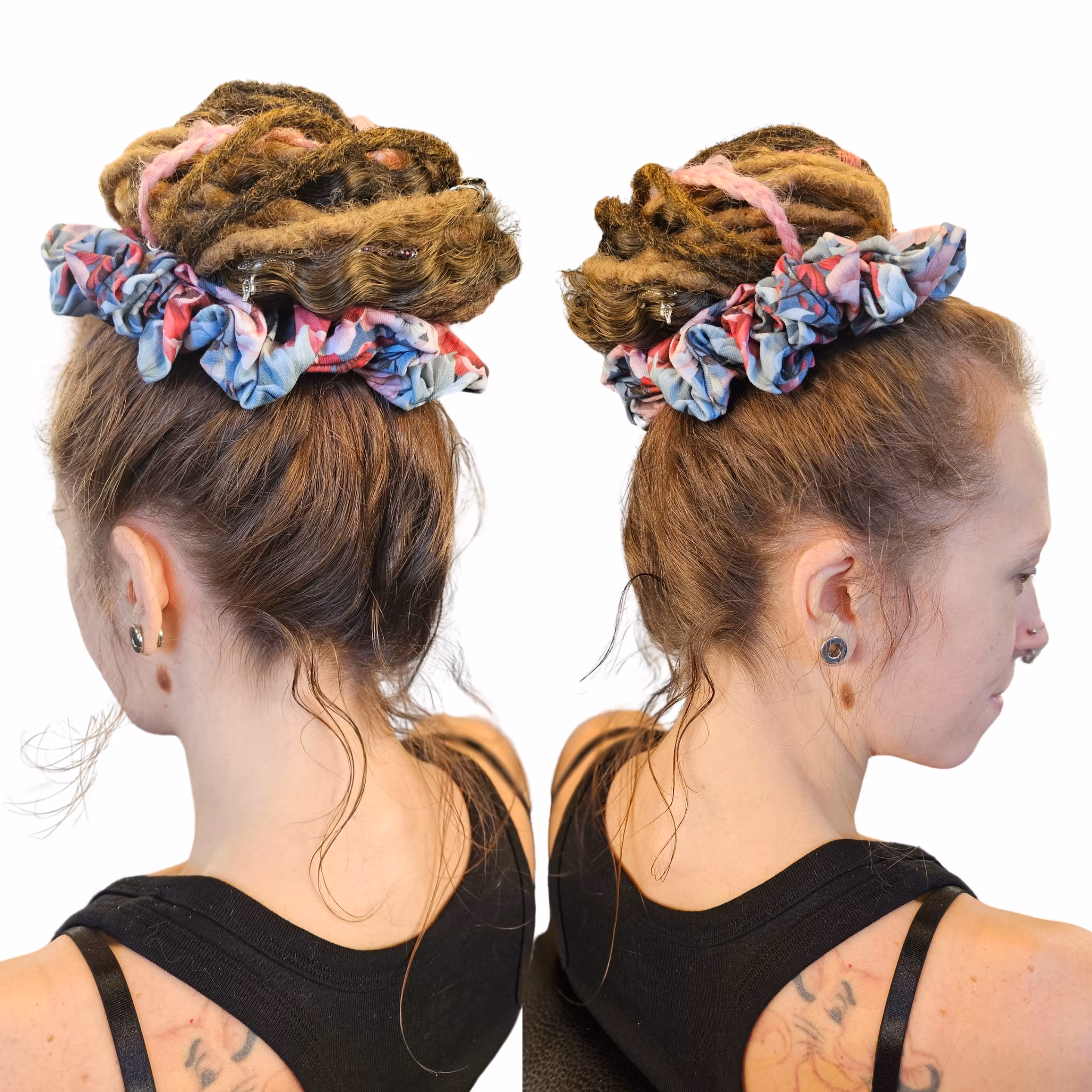 "Körsbärsblomma" XL Scrunchie Dreadsnodd