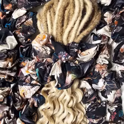 "Vinterbukett" XL Scrunchie Dreadsnodd