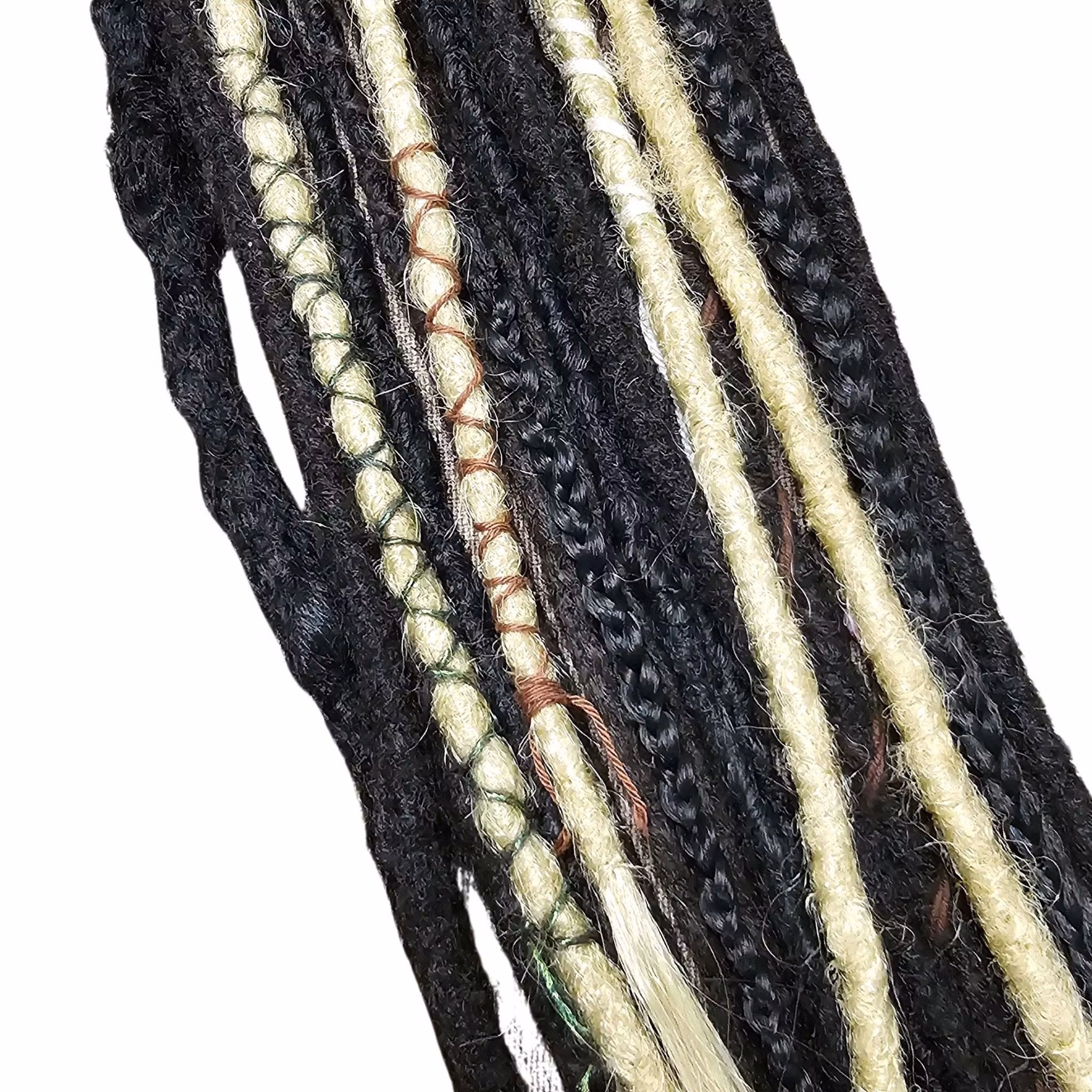 "Mylle" Dekorationskit (Vit, Brun, Metallisk Grön Trådar)