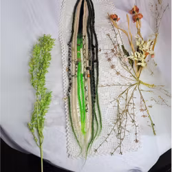 "Neon Blond" Accent Set Dread Ponytail Extension