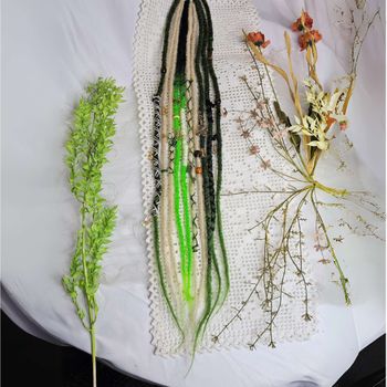 "Neon Blond" Accent Set Dread Ponytail Extension