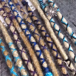 "Ocean" Accent Set Dread Ponytail Extension