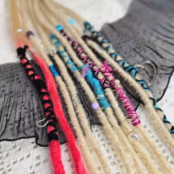 "Kalas Rosa" Accent Set Dread Ponytail Extension