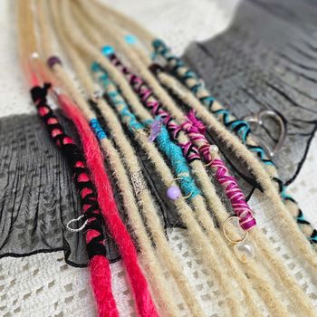 "Kalas Rosa" Accent Set Dread Ponytail Extension