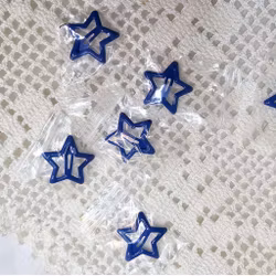 Mörkblå "Stjärna" Hårspänne