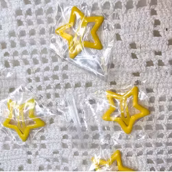 Gul "Stjärna" Hårspänne