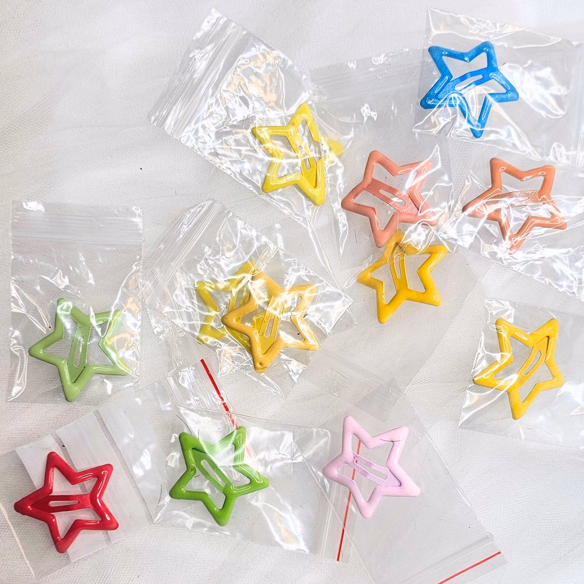 Stark Rosa "Stjärna" Hårspänne