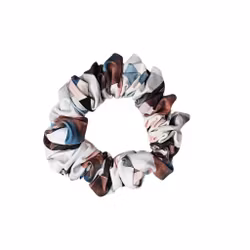 "Blå Trianglar" XL Scrunchie Dreadsnodd