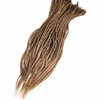 Mörkblond Äkta Dreads 50-60cm (6-7mm tjocka)