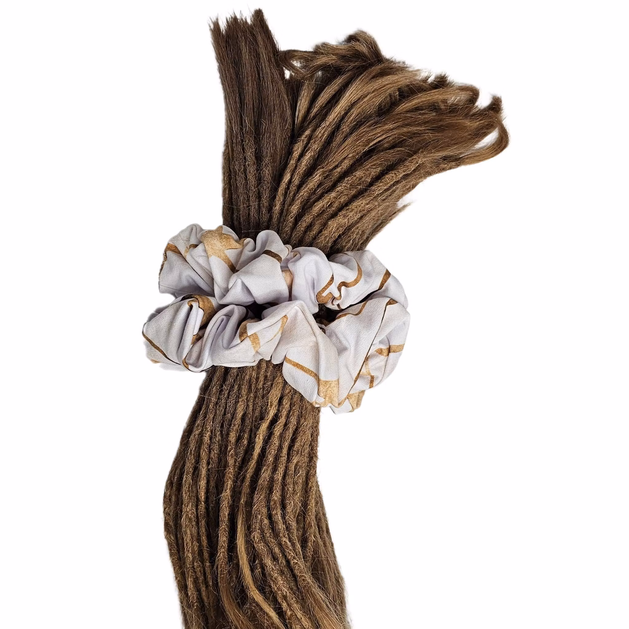 "Guld Marmor" XL Scrunchie Dreadsnodd