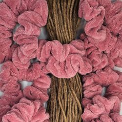 "Rosa Bambufrotté" XL Towel Scrunchie