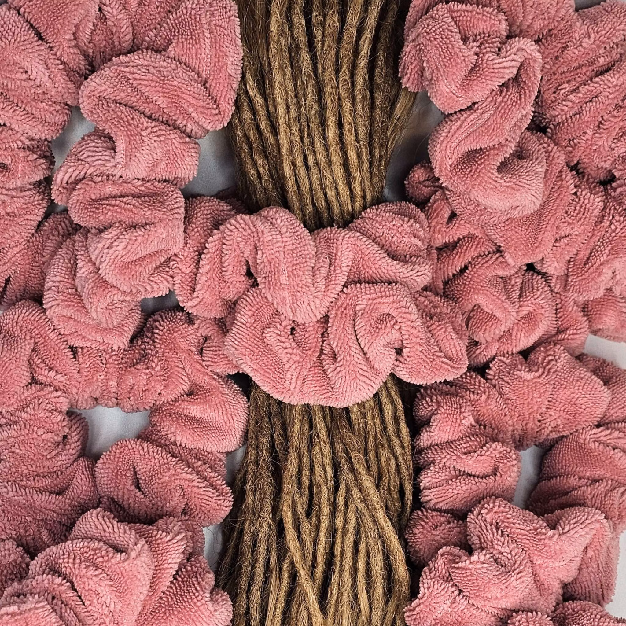 "Rosa Bambufrotté" XL Towel Scrunchie
