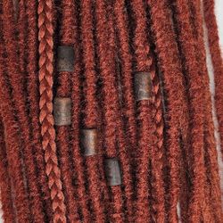 Mörk Trämix "Large" Äkta Trä Dreadsmycken (8mm hål)