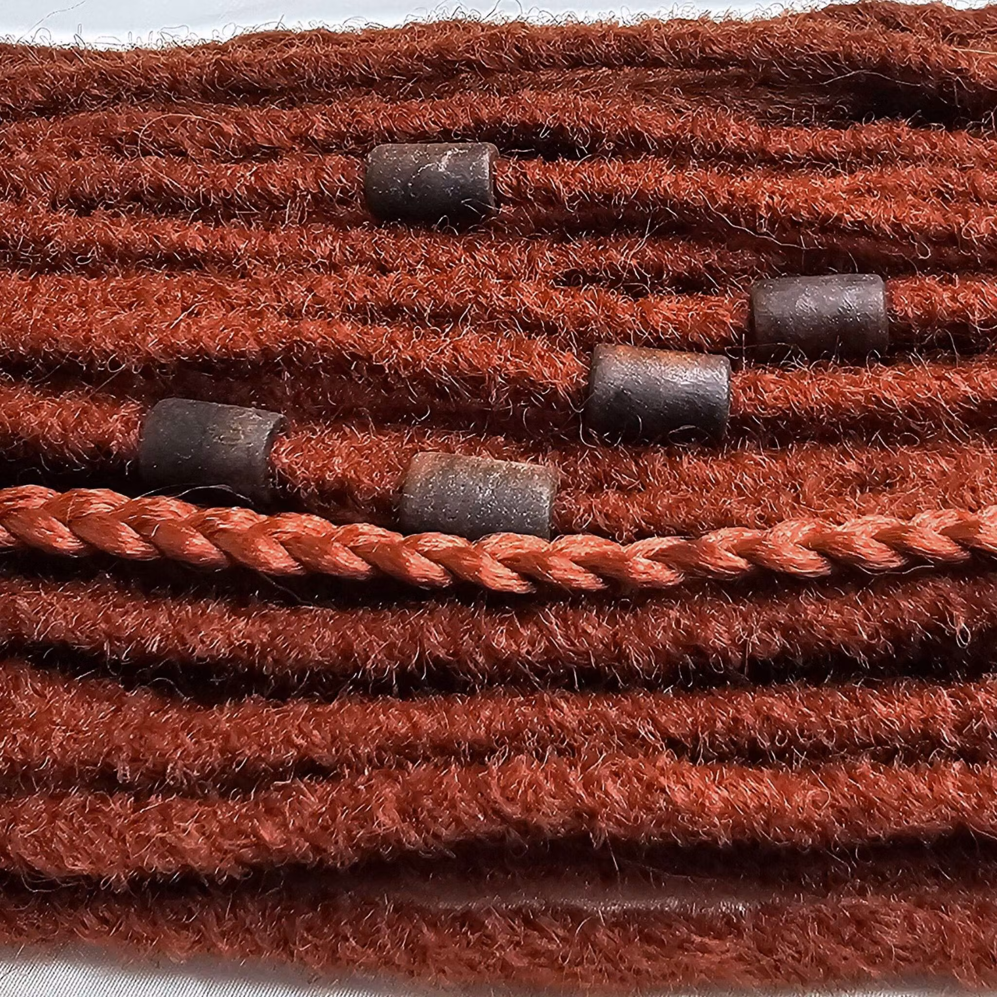 Mörk Trämix "Small" Äkta Trä Dreadsmycken (6mm hål)