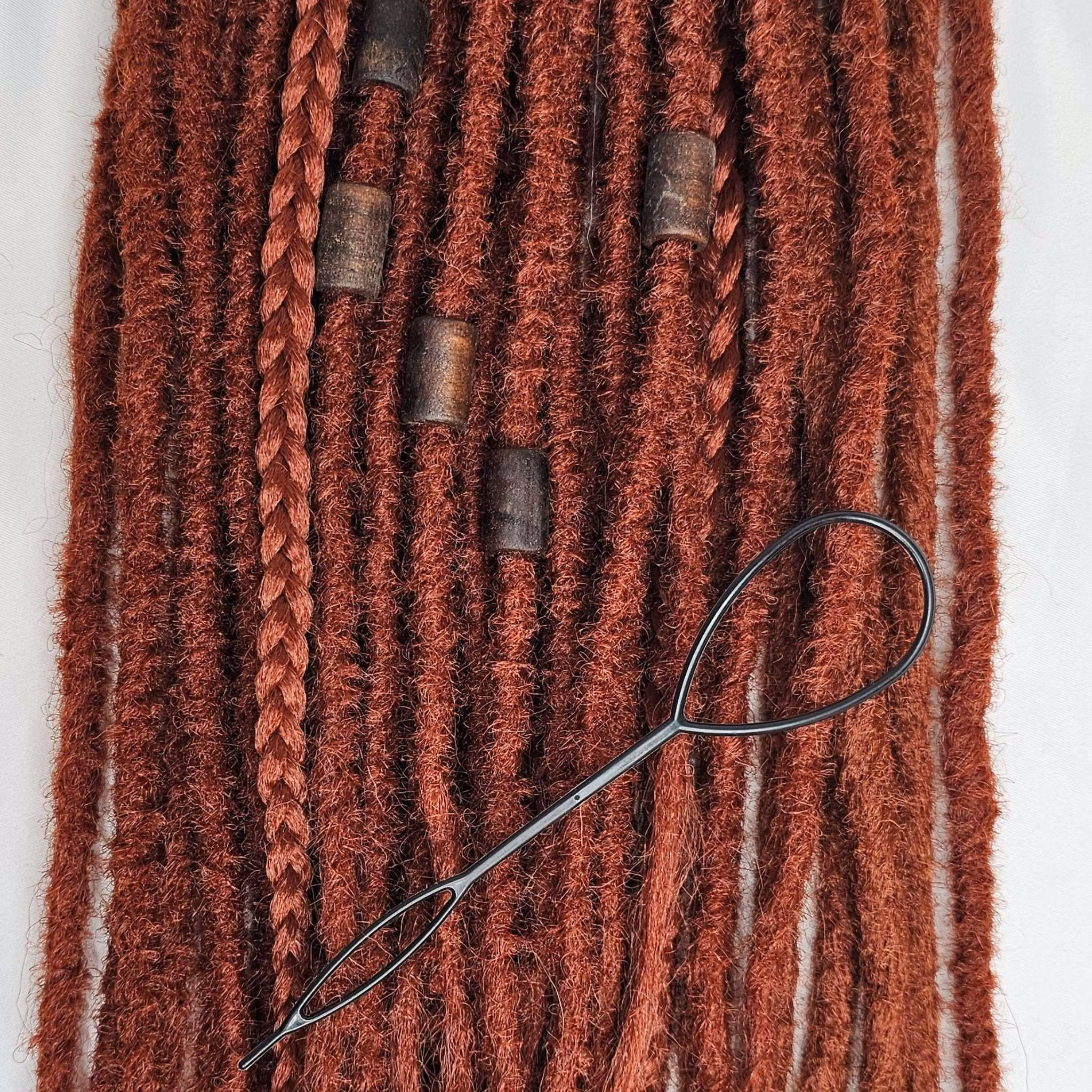 Mörk Trämix "Small" Äkta Trä Dreadsmycken (6mm hål)