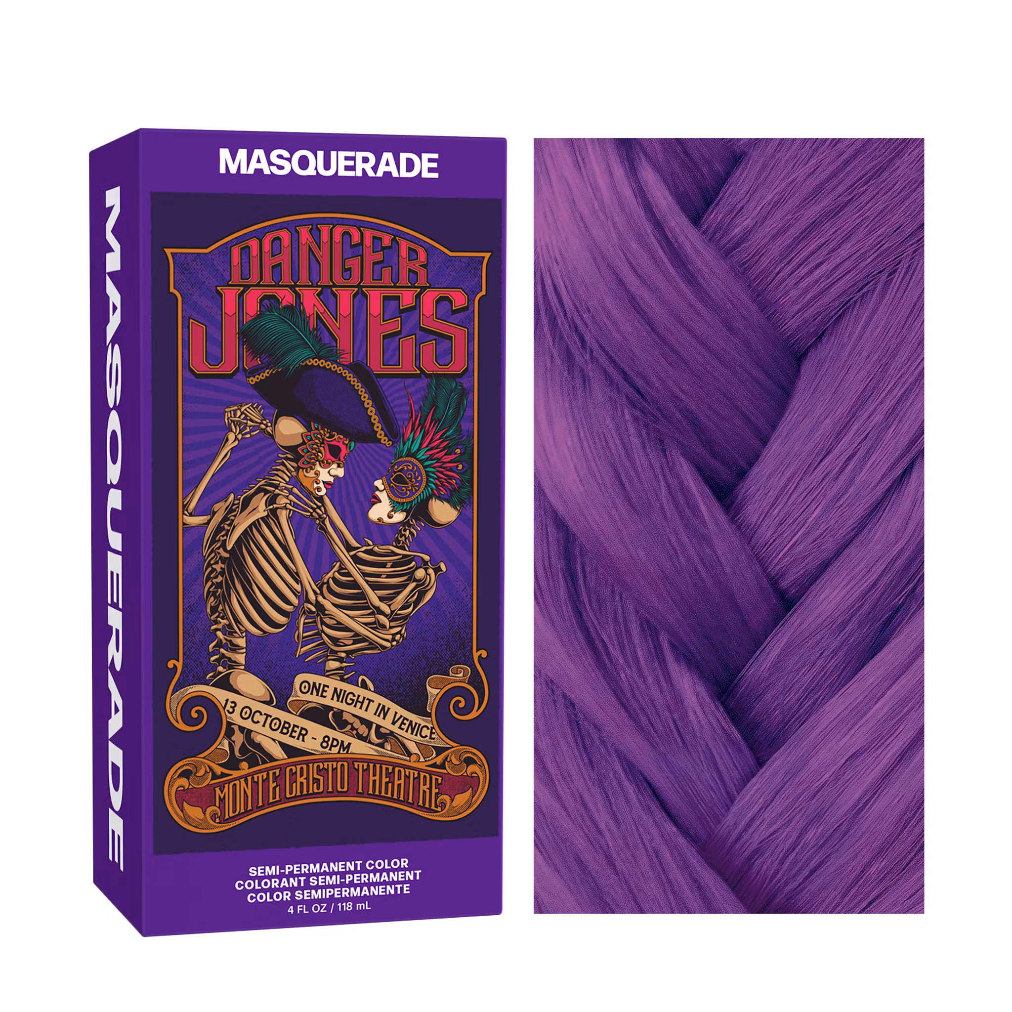 Danger Jones - Masquerade Purple (Lila Semi-Permanent Hårfärg)