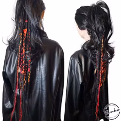 "Purpur" Dreads Clips Extensions