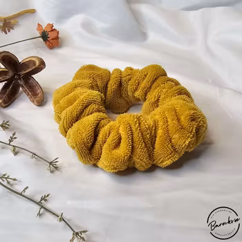 "Currygul Bambufrotté" XL Towel Scrunchie