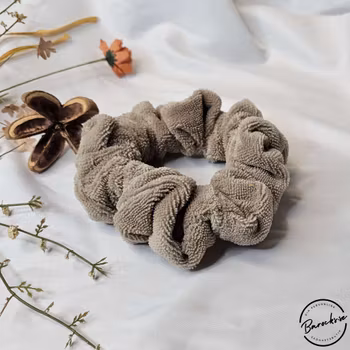 "Beige Bambufrotté" XL Towel Scrunchie