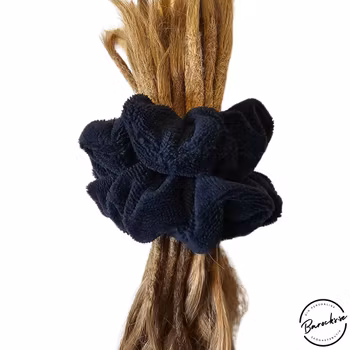 "Nattblå Bambufrotté" XL Towel Scrunchie