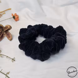 "Nattblå Bambufrotté" XL Towel Scrunchie